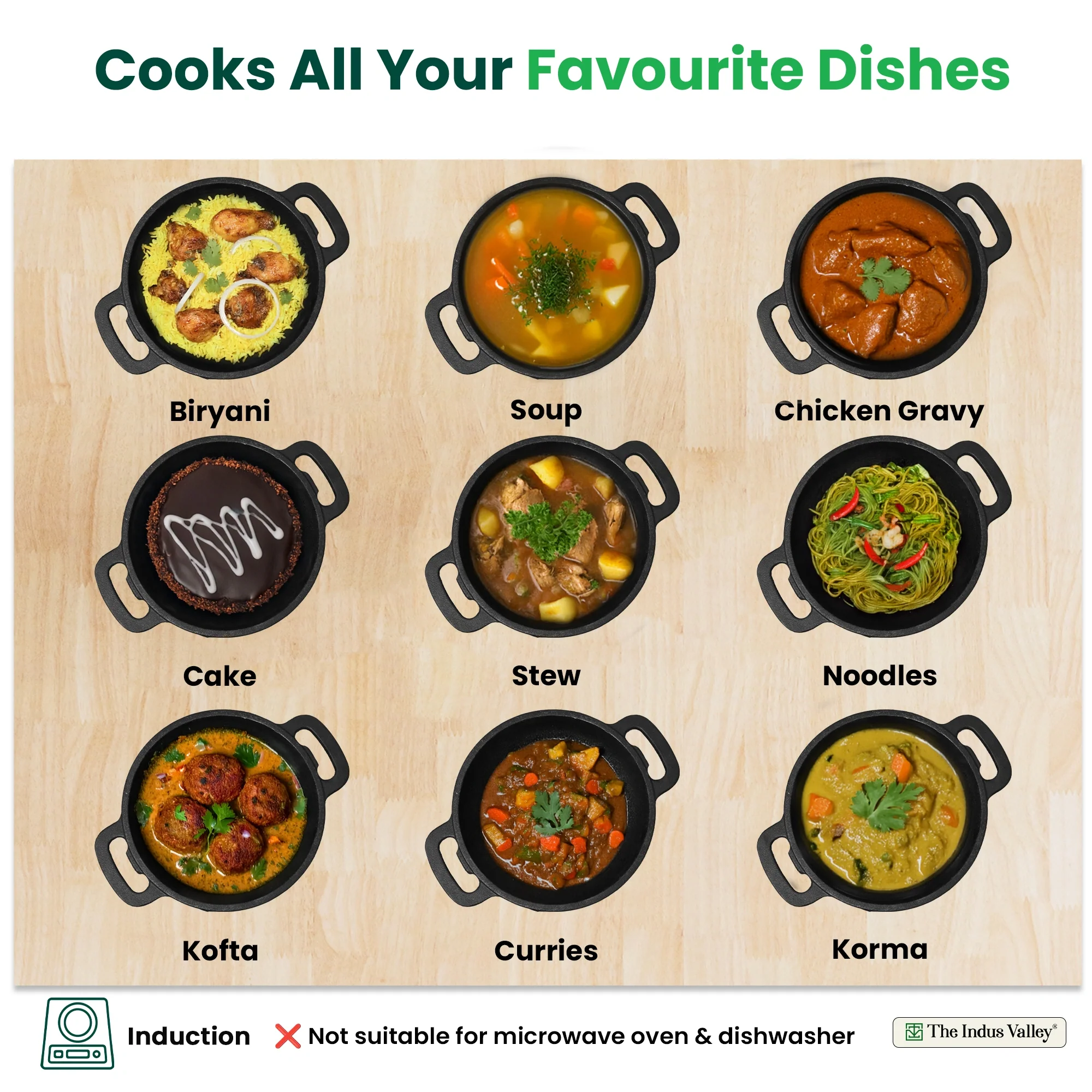 CASTrong Cast Iron Dutch Oven/ Casserole 3L with Lid,Pre-seasoned, 100% Pure, Toxin-free, Induction  21.4cm, 5.14kg - Image 8