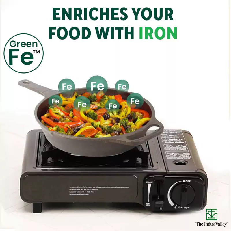 CASTrong Cast Iron Fry Pan 1.9L, Pre-seasoned, Naturally Nonstick, 100% Pure, Toxin-free, Induction - Image 6
