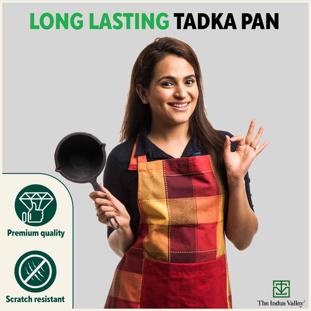 CASTrong Cast Iron Tadka Pan, Pre-seasoned, Natural Nonstick, 100% Pure, Toxin-free, Induction - Image 10