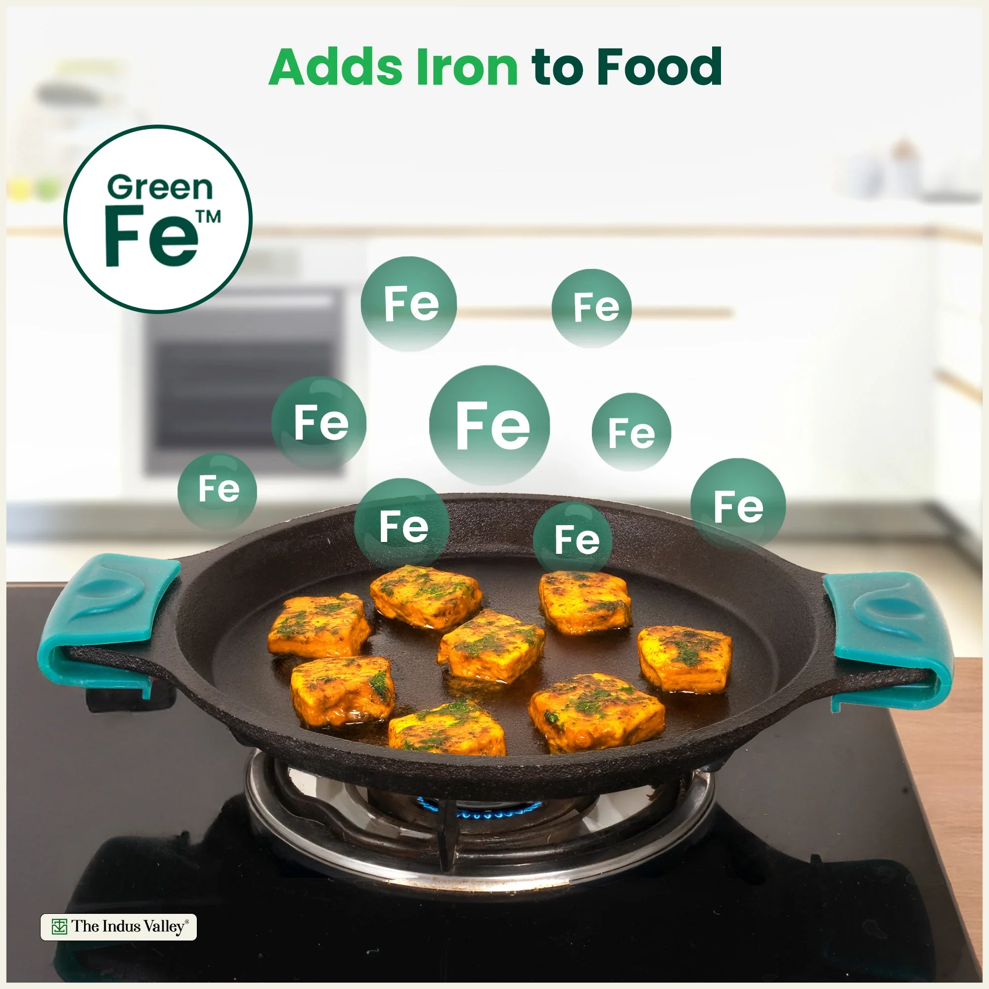 CASTrong Cast Iron Fish Fry pan 25 cm, Pre-seasoned, Naturally Nonstick, 100% Pure, Toxin-free fry pan 1.9 kg - Image 6