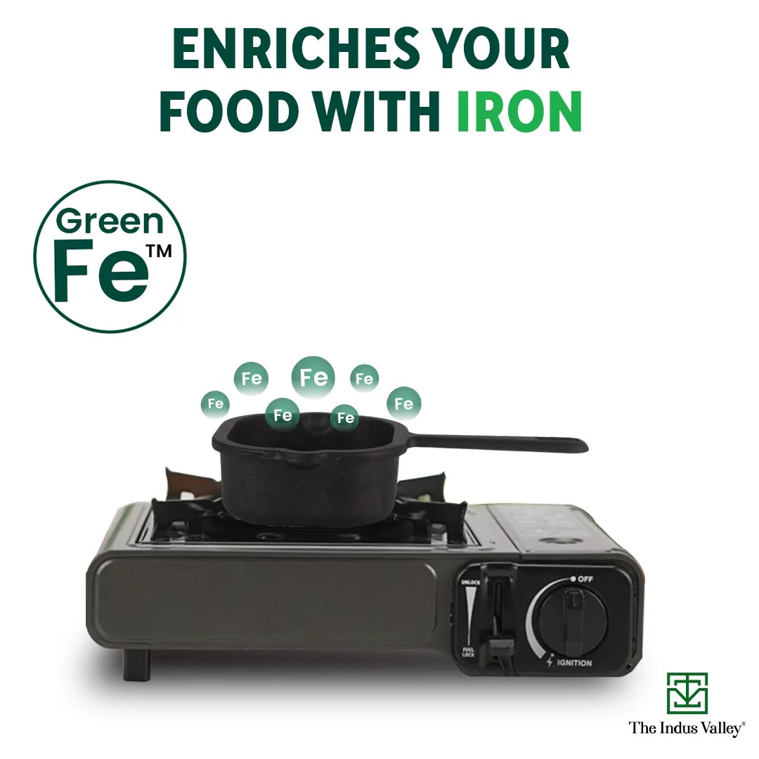 CASTrong Cast Iron Tadka Pan, Square Shaped, Pre-seasoned, Natural Nonstick, 100% Pure, Toxin-free, Induction - Image 5