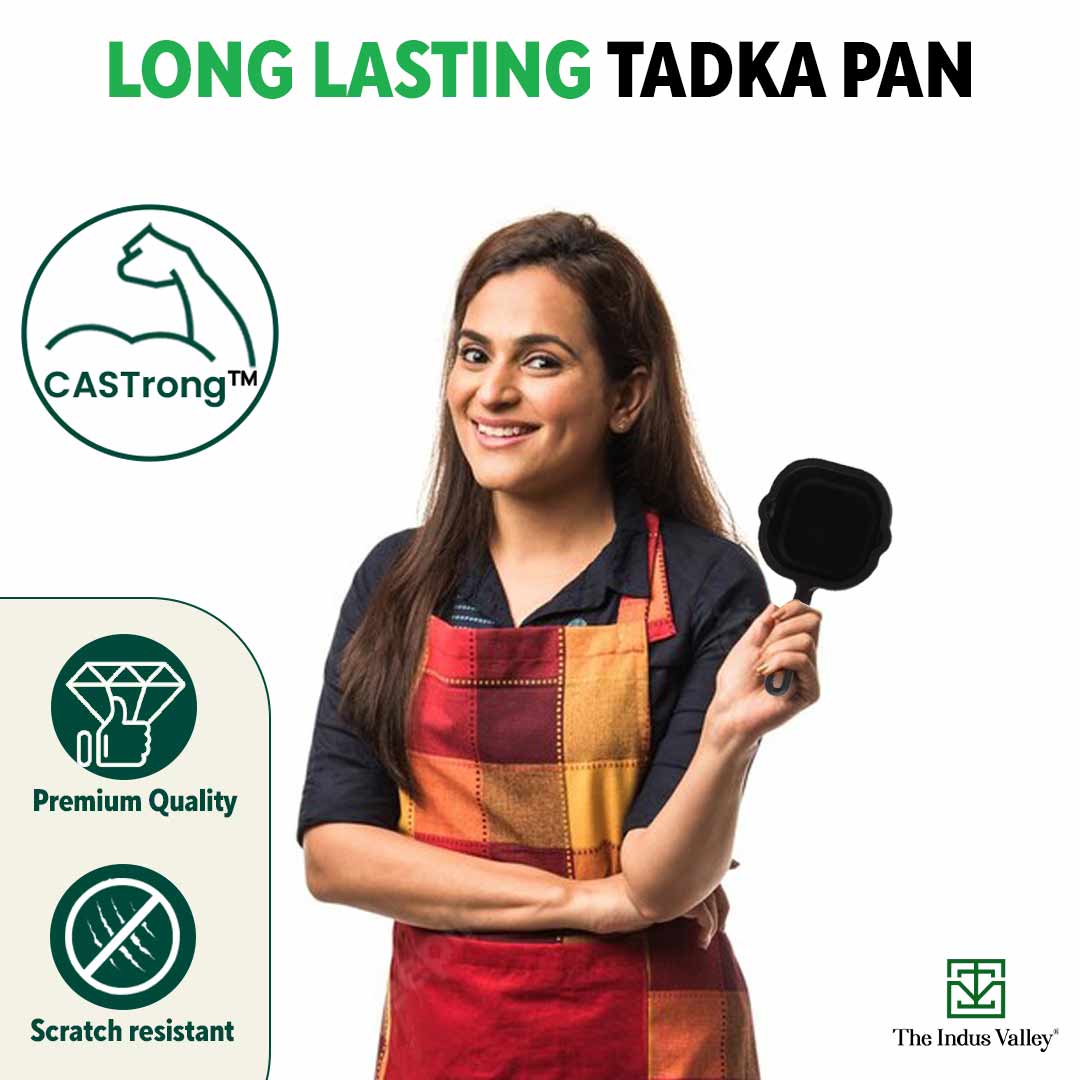 CASTrong Cast Iron Tadka Pan, Square Shaped, Pre-seasoned, Natural Nonstick, 100% Pure, Toxin-free, Induction - Image 9