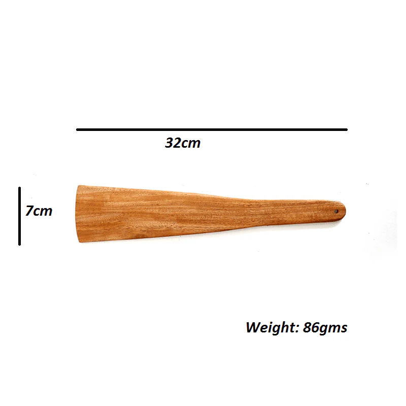 100% Natural Neem Wood Cooking & Serving Spatula/Ladles, Set of 4, Toxin-free, Anti-microbial - Image 5