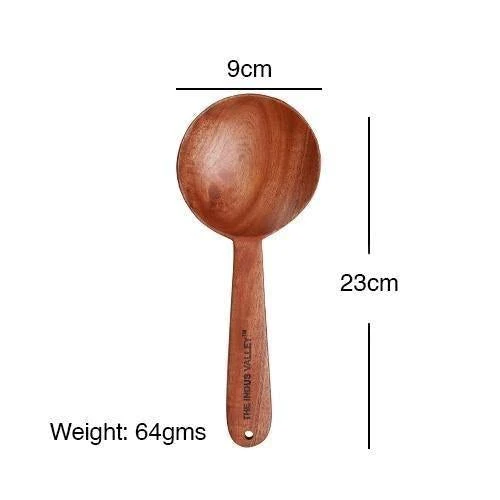 100% Natural Neem Wood Cooking & Serving Spoons/Spatula/Ladles, Set of 5, Toxin-free, Anti-microbial - Image 7