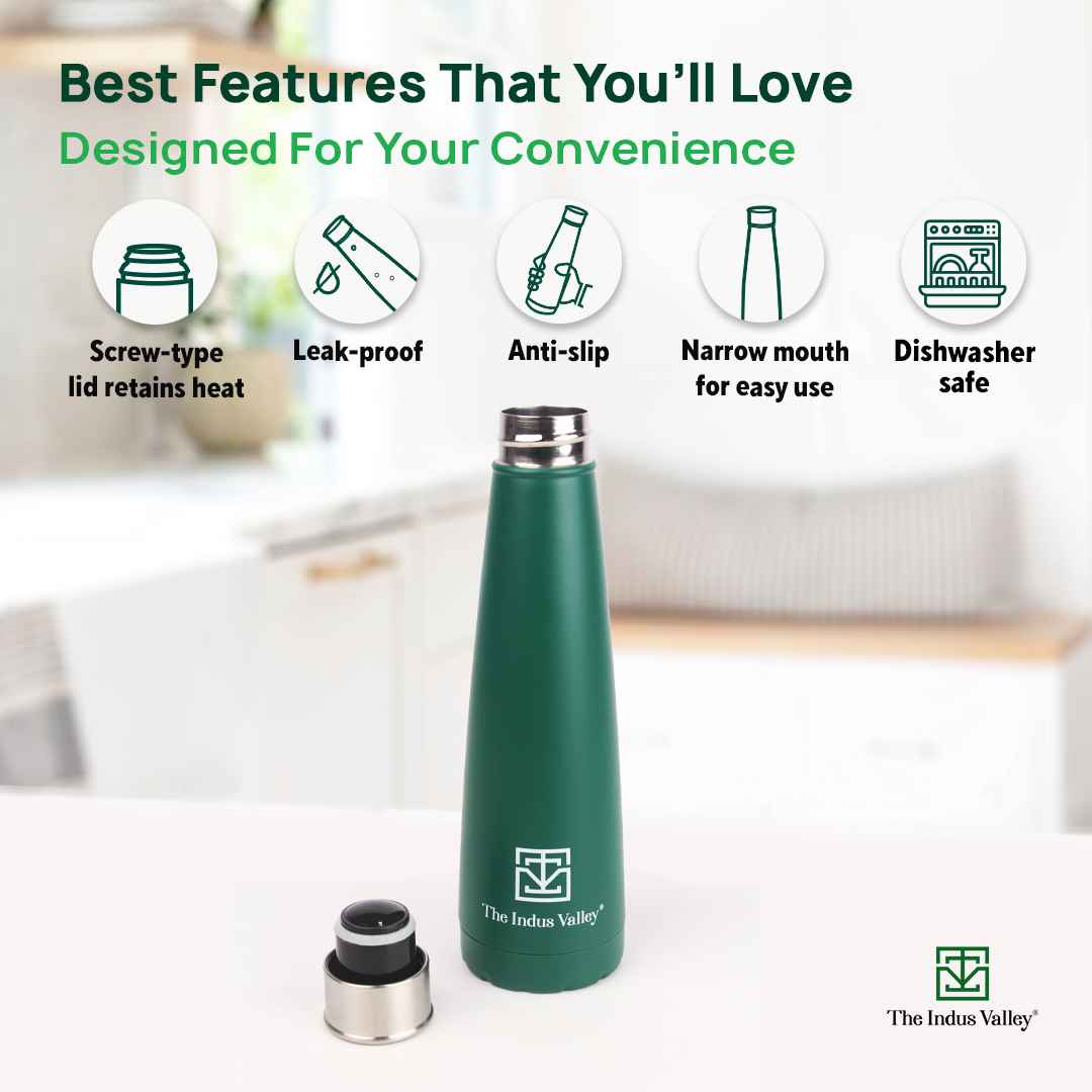 Pro-hydro Vacuum Insulated Stainless Steel Water Bottle 500 ml Narrow Mouth, Fits All Car Cup Holders - Image 5