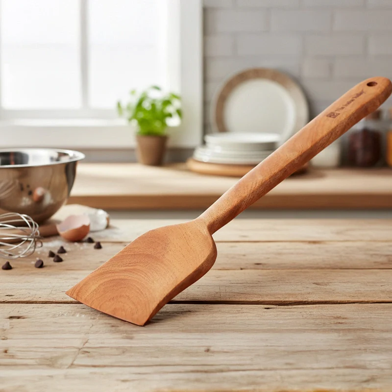 Neem Wood Cooking Spoon 37cm - Large Flip ( Handmade | 100% Natural) - Image 3