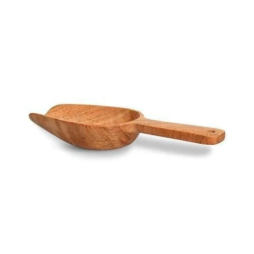 Neem Wood Scoop Spoon for Measuring Flour/Grains/Rice/Sugar – Set of 4 - Image 2