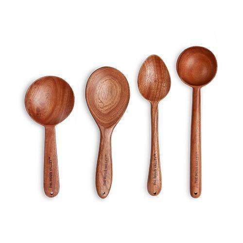 100% Natural Neem Wood Cooking & Serving Spoons/Spatula/Ladles, Set of 4, Toxin-free, Anti-microbial - Image 2