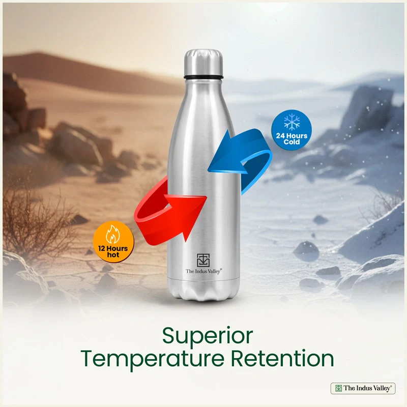 Premium Stainless steel Vacuum insulated cola water bottle – Double Wall, Vacuum insulated, Hot & Cold 1000ml - Image 3