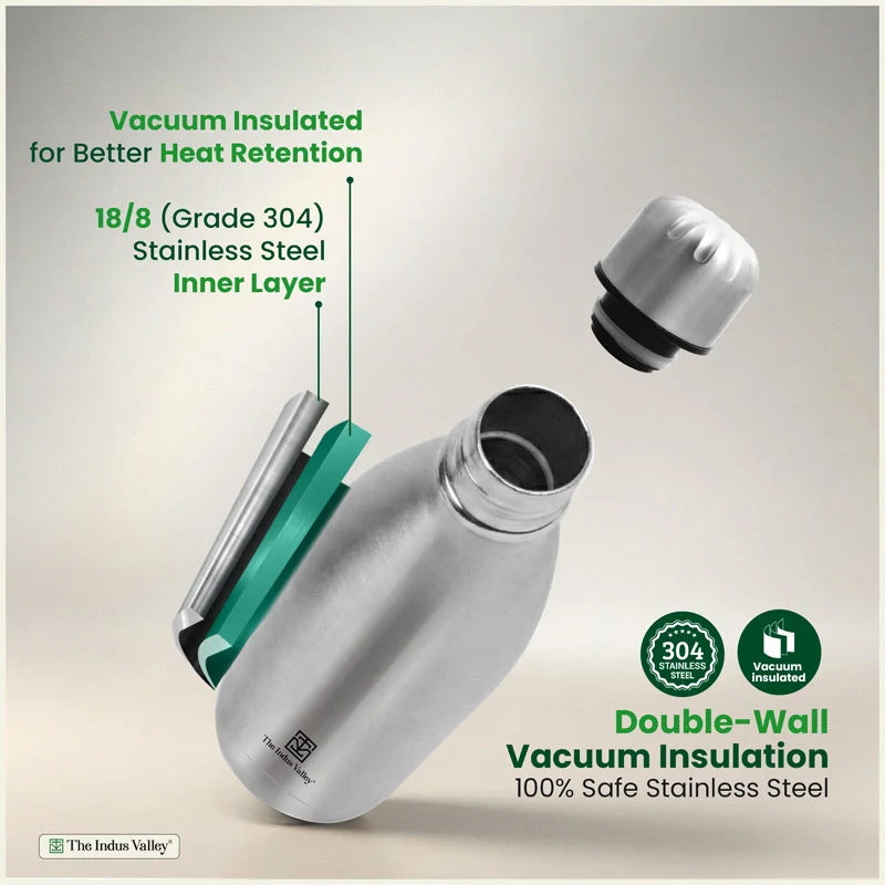 Premium Stainless steel Vacuum insulated cola water bottle – Double Wall, Vacuum insulated, Hot & Cold 1000ml - Image 4
