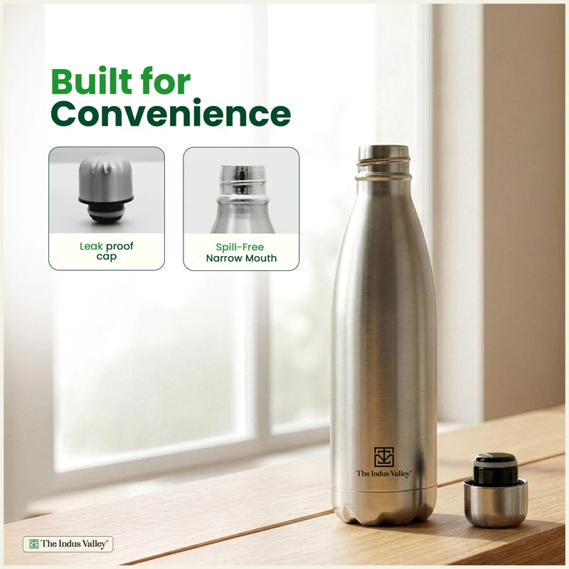 Premium Stainless steel Vacuum insulated cola water bottle – Double Wall, Vacuum insulated, Hot & Cold 1000ml - Image 5