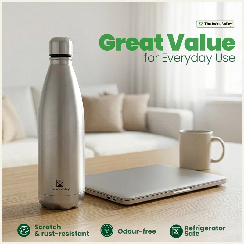 Premium Stainless steel Vacuum insulated cola water bottle – Double Wall, Vacuum insulated, Hot & Cold 1000ml - Image 6