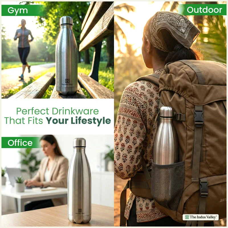 Premium Stainless steel Vacuum insulated cola water bottle – Double Wall, Vacuum insulated, Hot & Cold 1000ml - Image 7