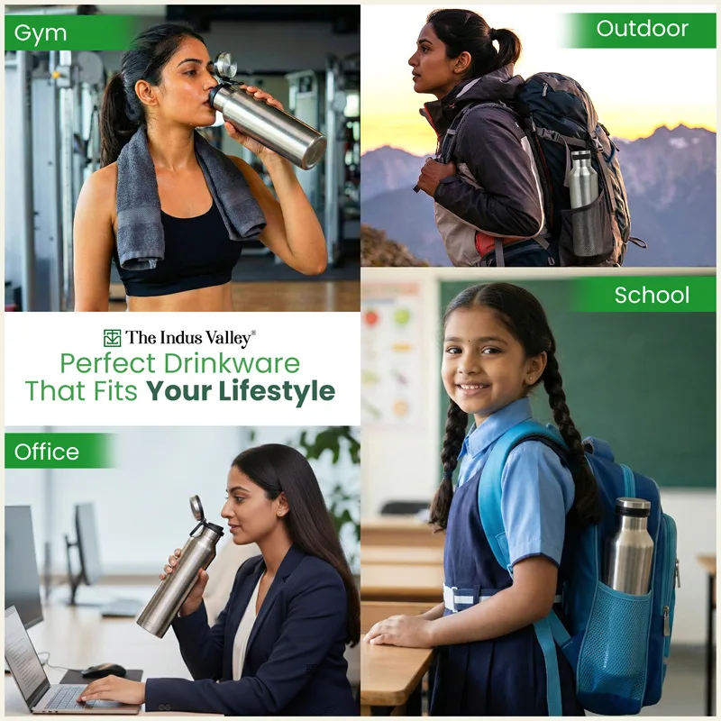 Premium Stainless Steel Water Bottle with Pressy flip Lid – Double Wall, Vacuum insulated, Hot & Cold 750ml/500 ml - Image 7