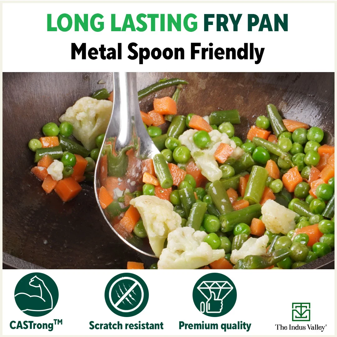 Super Smooth Cast Iron Fry Pan with Glass Lid 1.3/1.7L, 100% Pure, Toxin-free, Pre-seasoned, Induction, Naturally Nonstick - Image 10