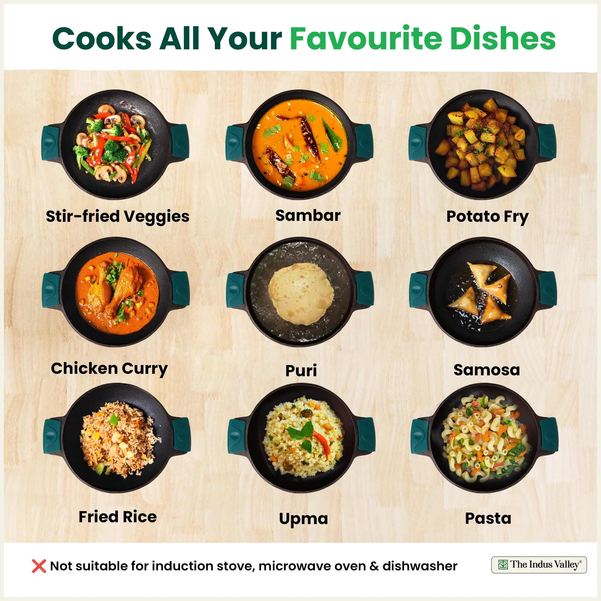 Super Smooth Cast Iron Kadai 2.5L 2.4Kg, Naturally Non-stick, Premium Quality, Toxin-free - Image 7