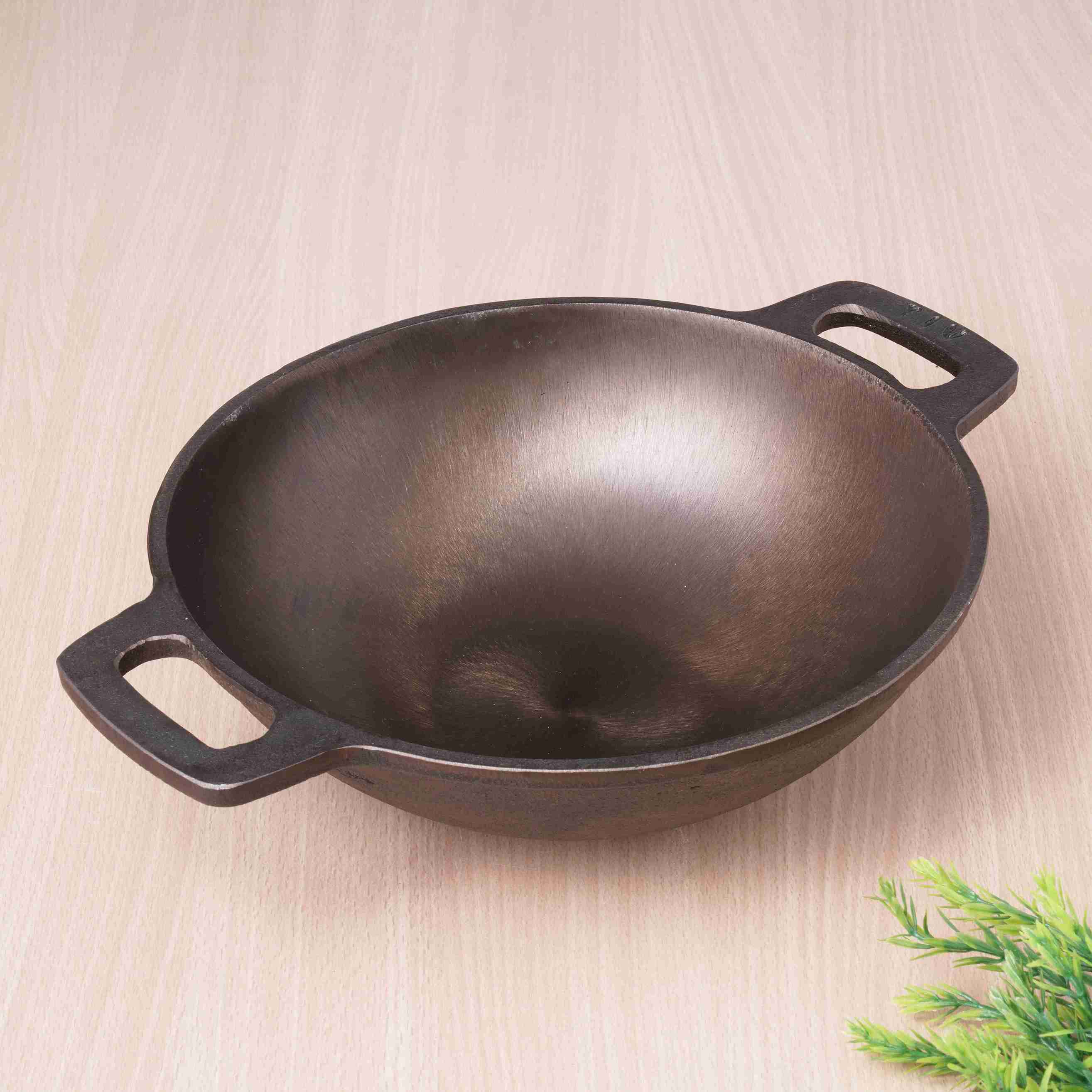 Super Smooth Cast Iron Kadai 2.5L + Free ₹400 TadkaPan,Pre-seasoned, Nonstick, 100% Pure, Toxin-free - Image 16